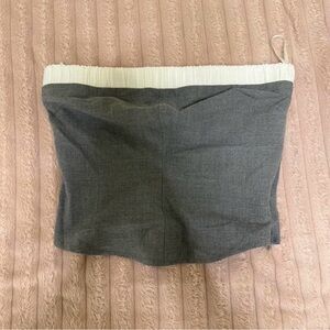 Zara Gray and Cream Pencil Skirt